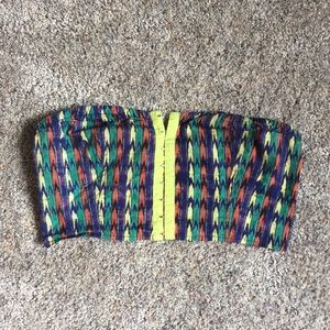 Urban Outfitters Sparkle & Fade bandeau crop top